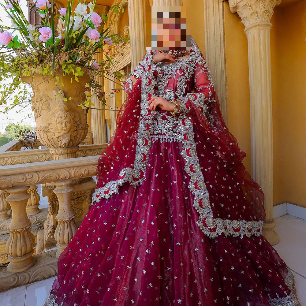 Fatima’s Plum Maroon Wedding Dress
