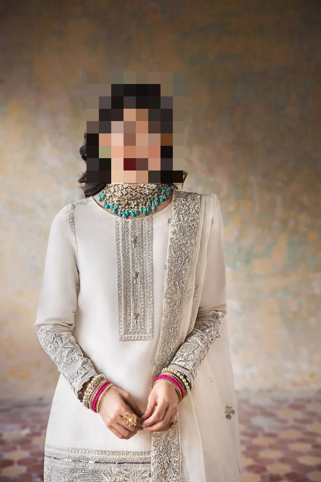 Fatima’s Pure White Party Dress
