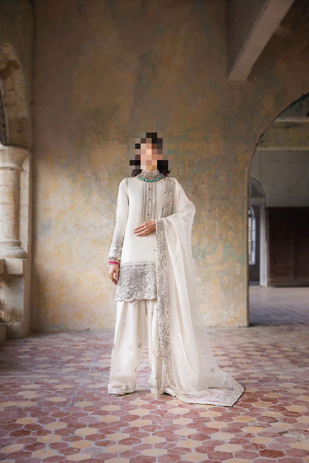 Fatima’s Pure White Party Dress