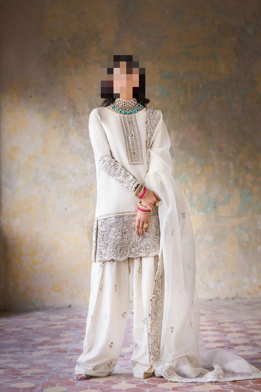 Fatima’s Pure White Party Dress