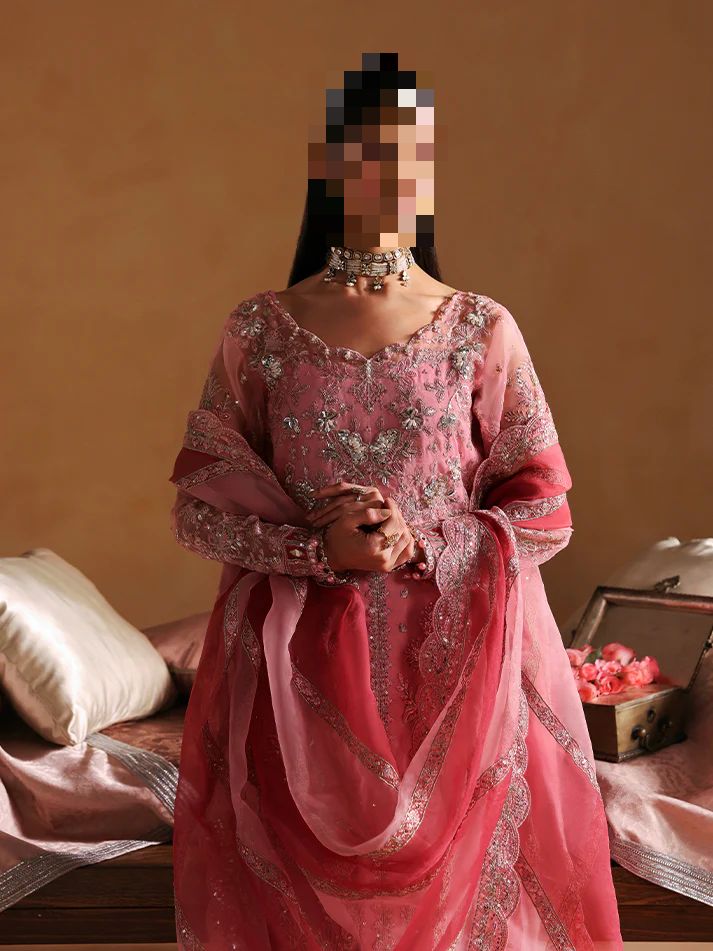 Fatima’s Rosewood Pink Wedding Dress