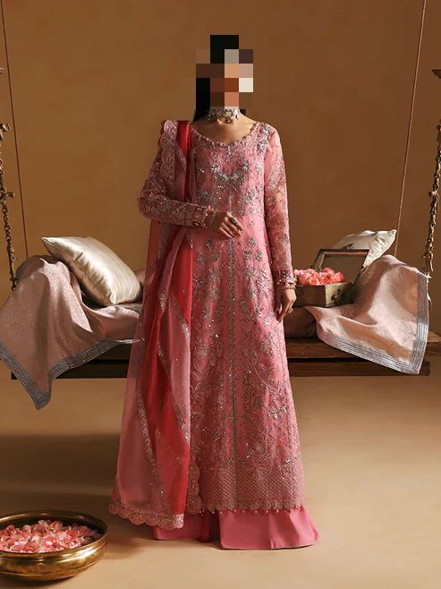 Fatima’s Rosewood Pink Wedding Dress