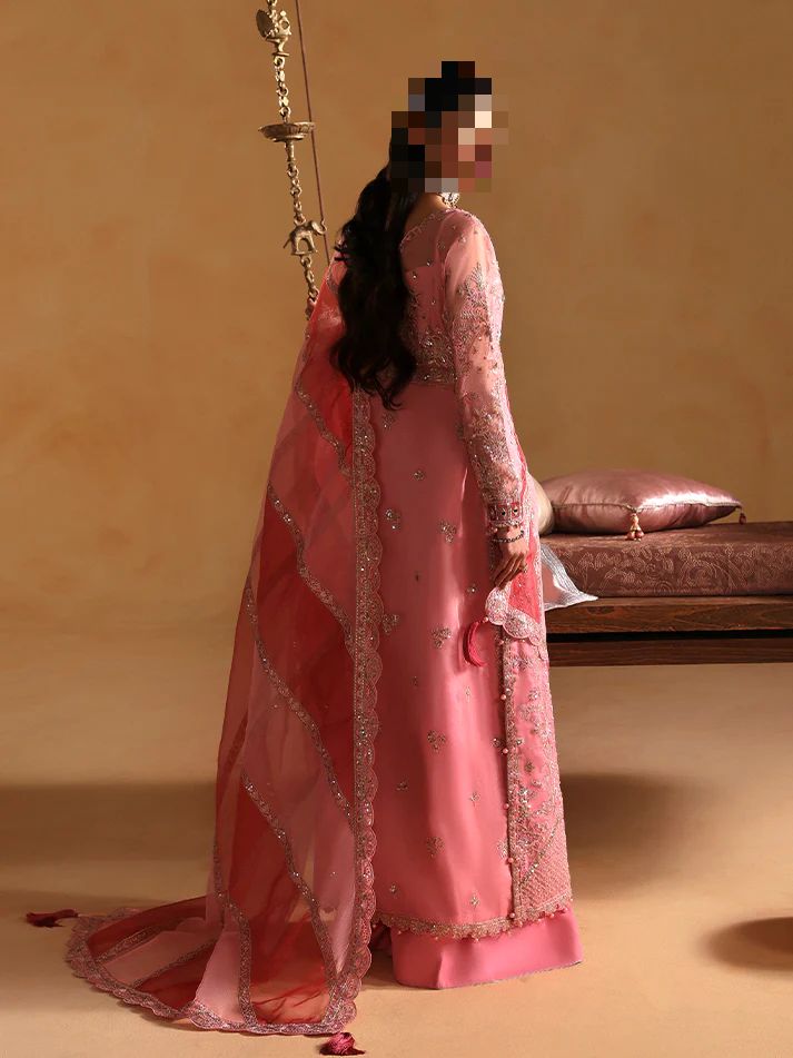 Fatima’s Rosewood Pink Wedding Dress