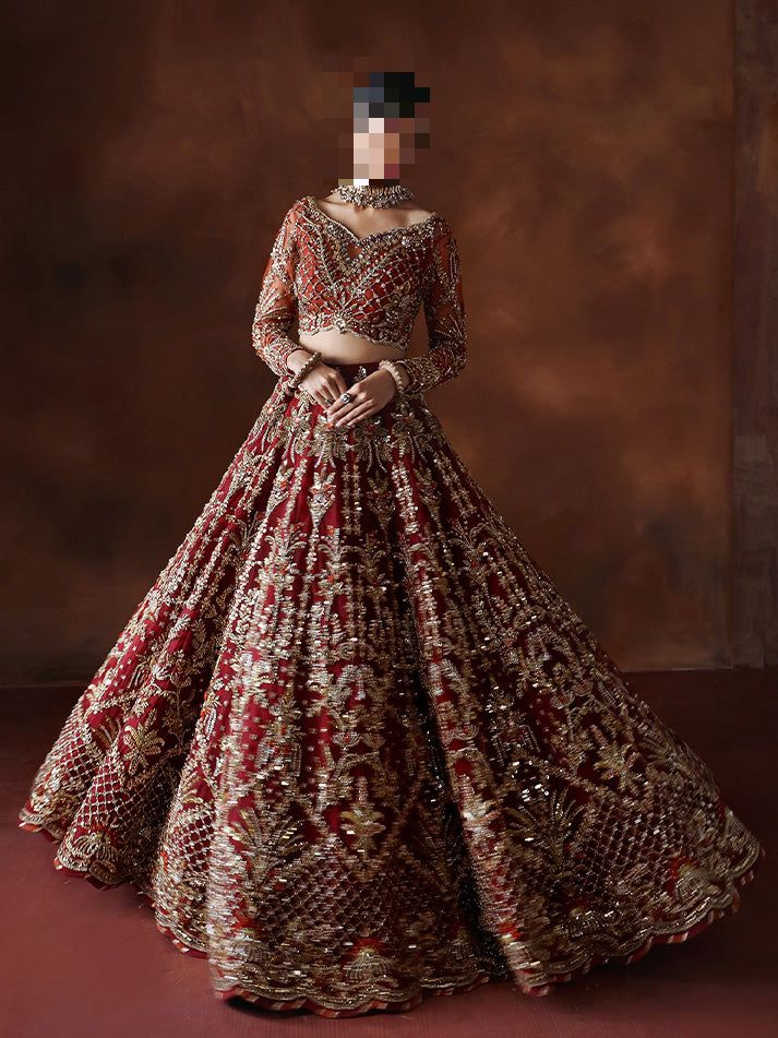 Fatima’s Royal Wine Bridal Dress