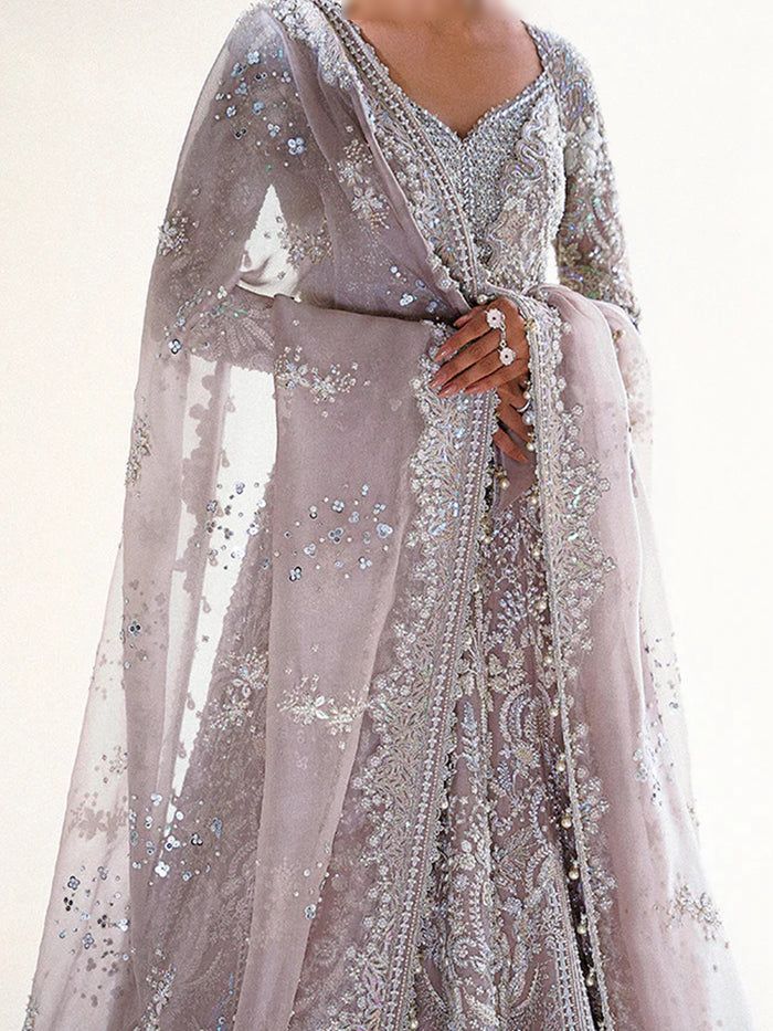 Fatima’s Silver Grey Party Dress