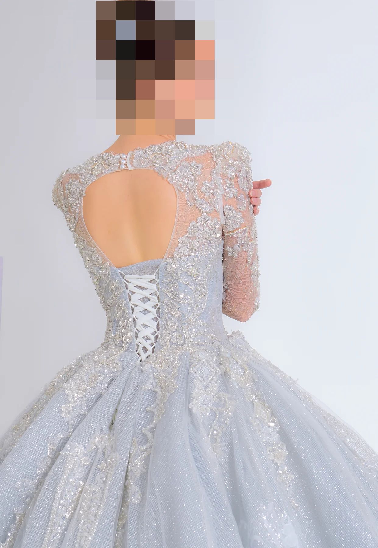 Fatima’s Silver Ivory Bridal Dress