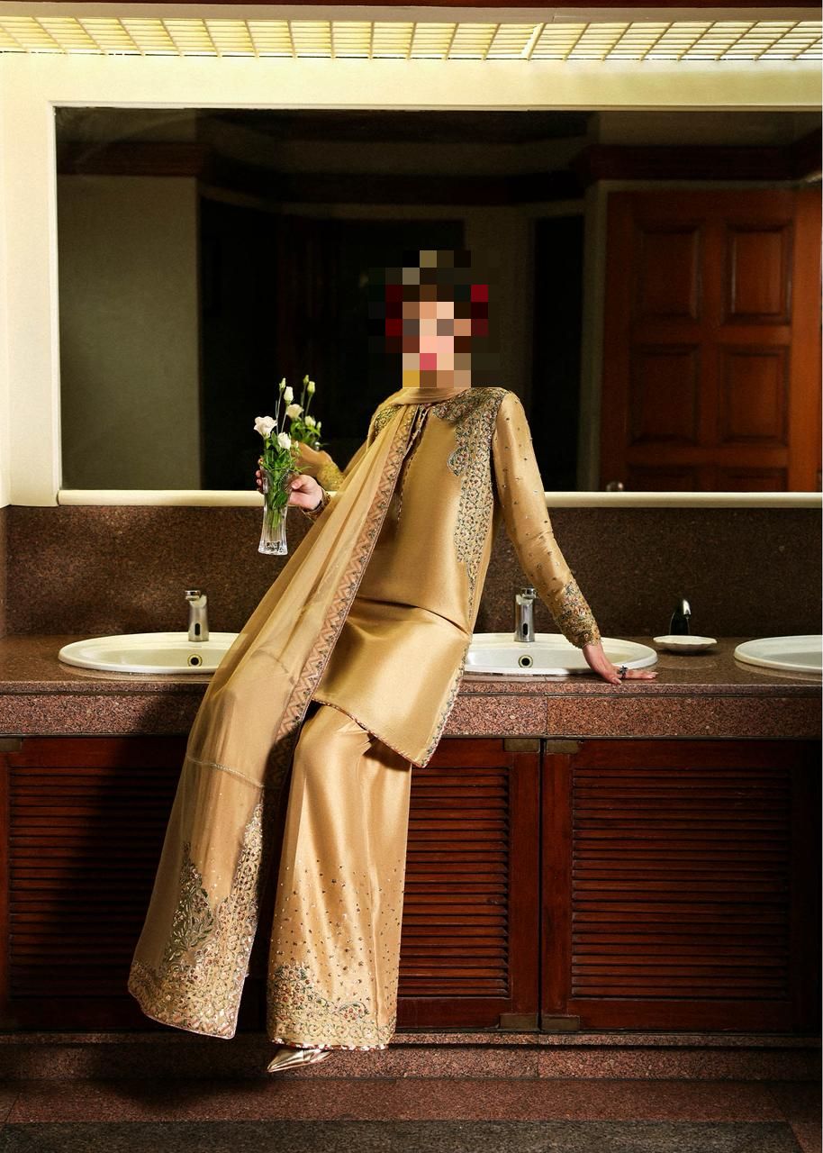 Fatima’s Soft Marigold Party Dress