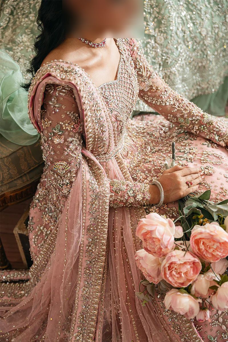 Fatima’s Soft Rose Gold Pink Bridal Dress