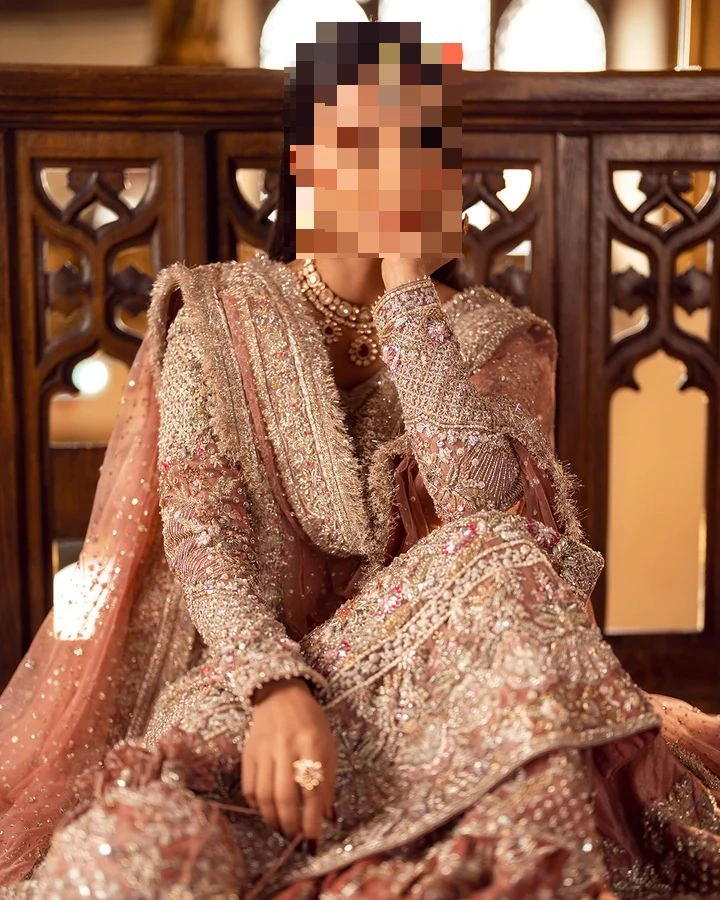 Fatima’s Tea-Pink Bridal Dress