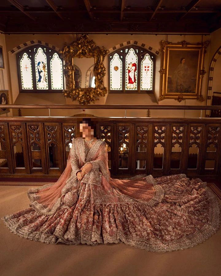 Fatima’s Tea-Pink Bridal Dress