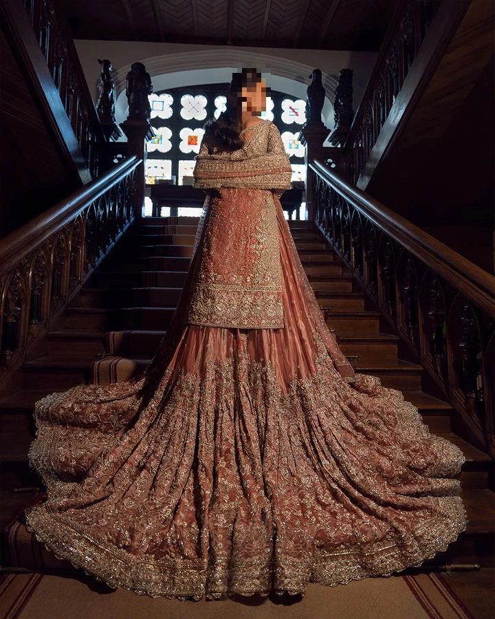 Fatima’s Tea-Pink Bridal Dress
