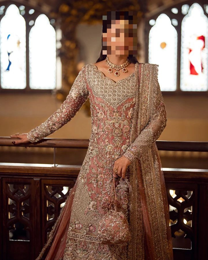Fatima’s Tea-Pink Bridal Dress