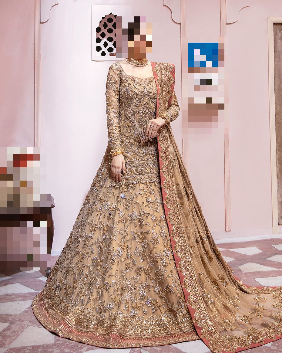 Fatima’s Timeless Antique Gold Bridal Dress