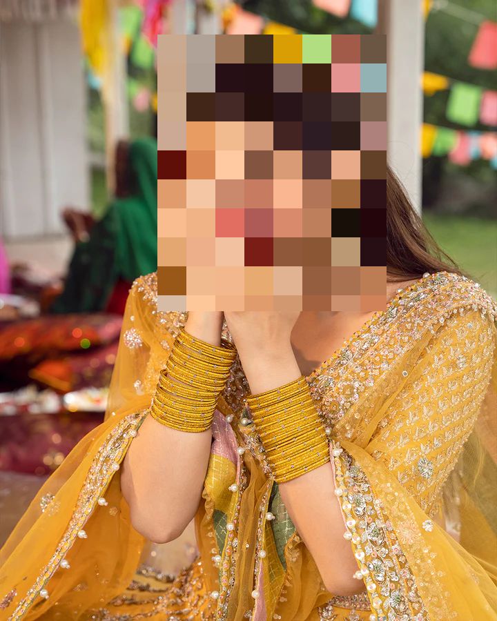 Fatima’s Vibrant Marigold Yellow Bridal Dress