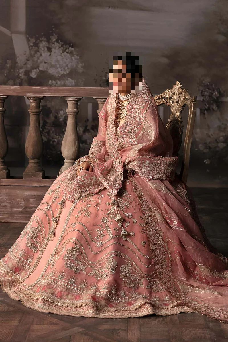 Fatima’s Vintage Blush Bridal Dress