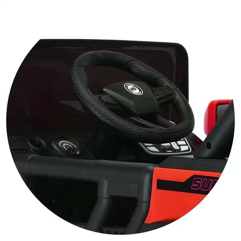 Adrenaline-Fueled electric four-wheel ride-on jeep for kids with lights and sounds