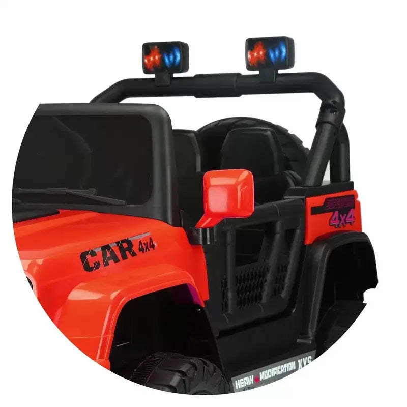 Kids battery operated ride-on jeep toy with durable design and off-road styling