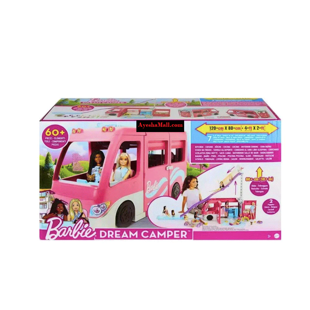 AdventureTrail Barbie Dream Camper Playset – HCD46 (60+ Pieces)