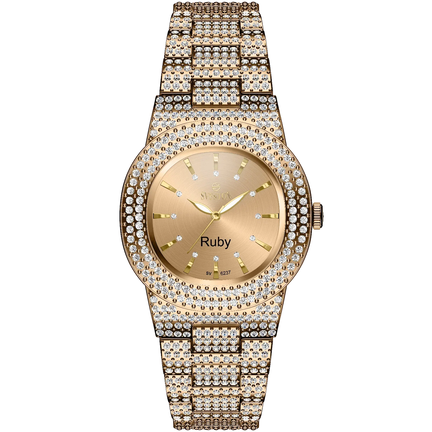 Alluring Sveston Ruby SV-6237-F Feminine Stainless Steel Watch