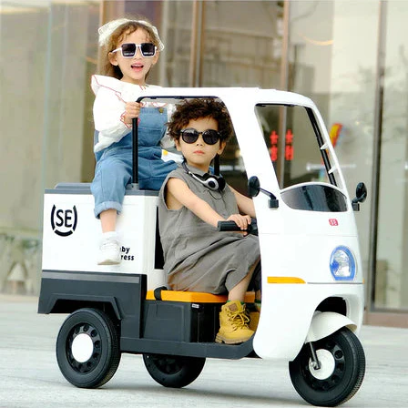 Children’s ride-on vehicle with cheerful sounds and visual lights for playtime