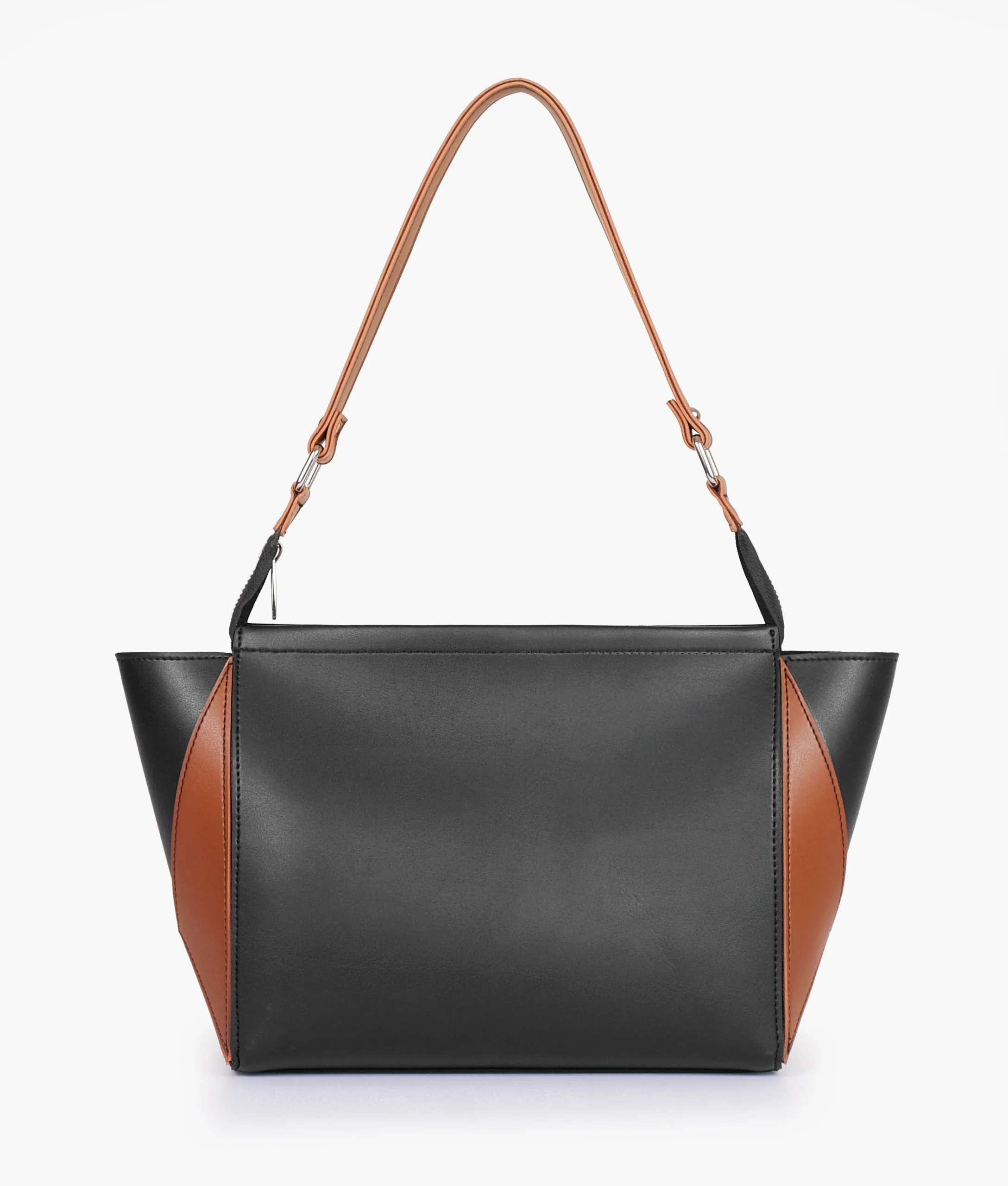 Black and Brown Trio Twist Handbag