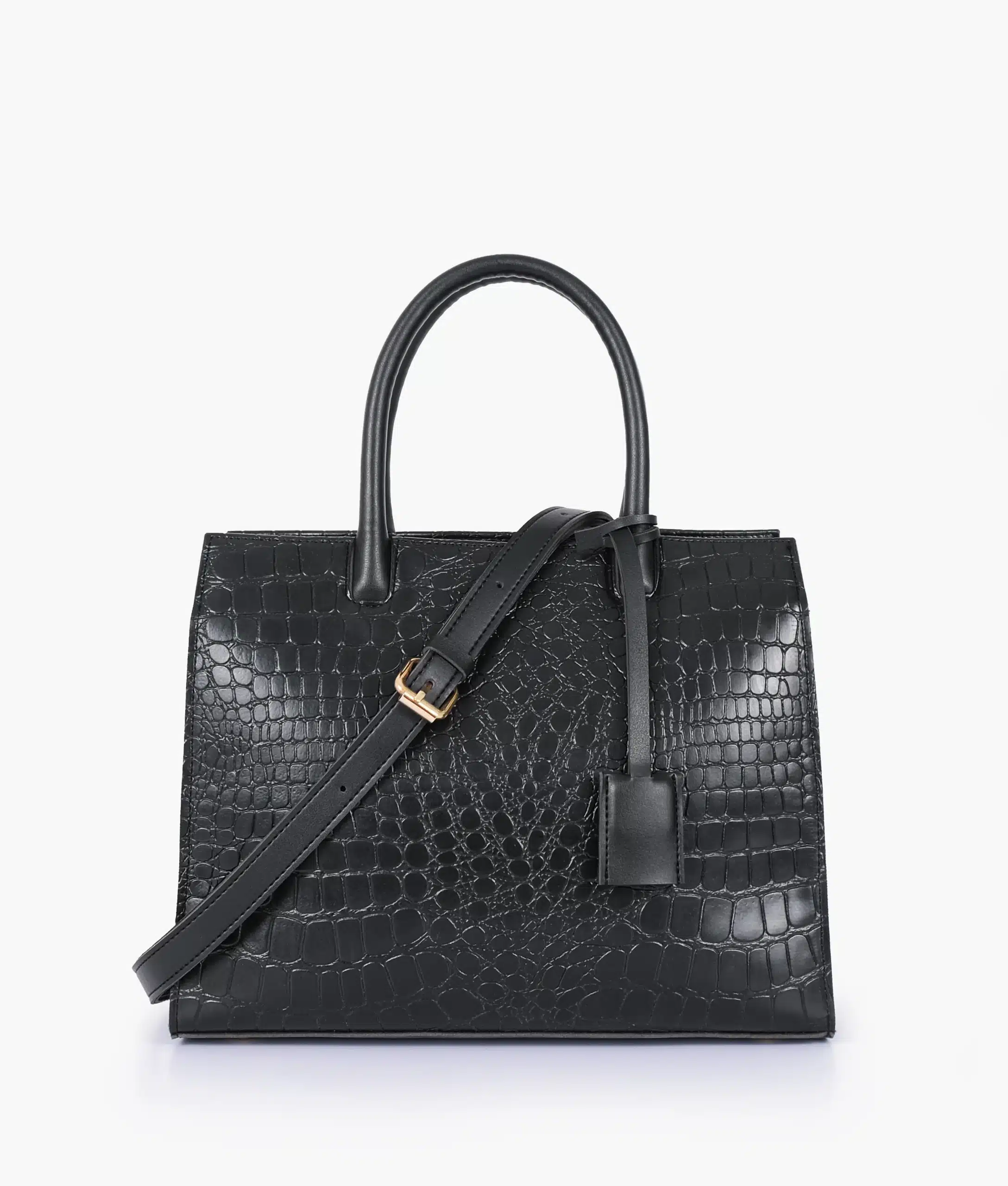 Black Crocodile Vintage Handbag