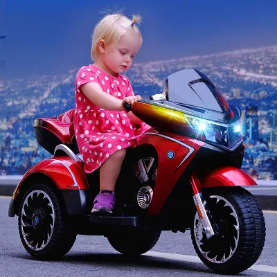 BMW style kids ride on bike promoting motor skill development