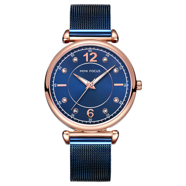 Bold Blue Mesh Bracelet MF0177L-04 Women Watch