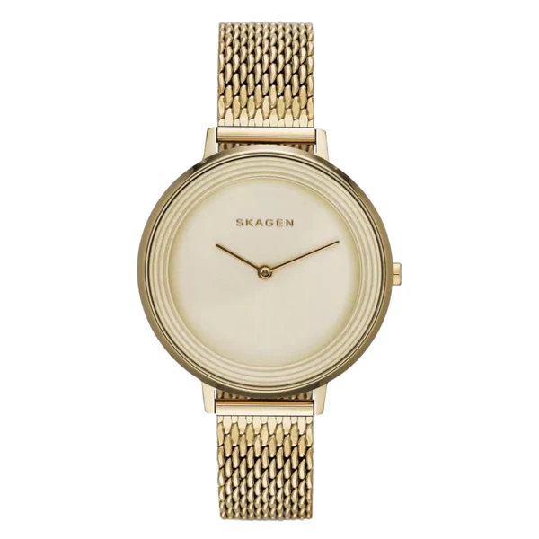 Bold Skagen Ditte Gold Mesh Watch — 053