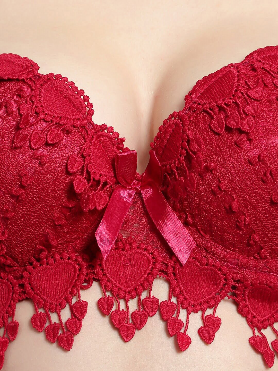 Stylish Brachy Women Maroon Solid Lace Bra and Underwear Set crafted with soft breathable fabric and a flattering fit, perfect for everyday wear or special occasions.