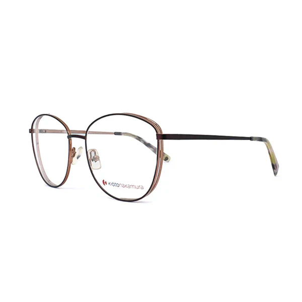 CH057M Women's Oval Full-Rim Metal Eyeglasses