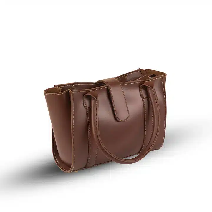 Modern coral chocolate handbag designed for daily use with elegant design