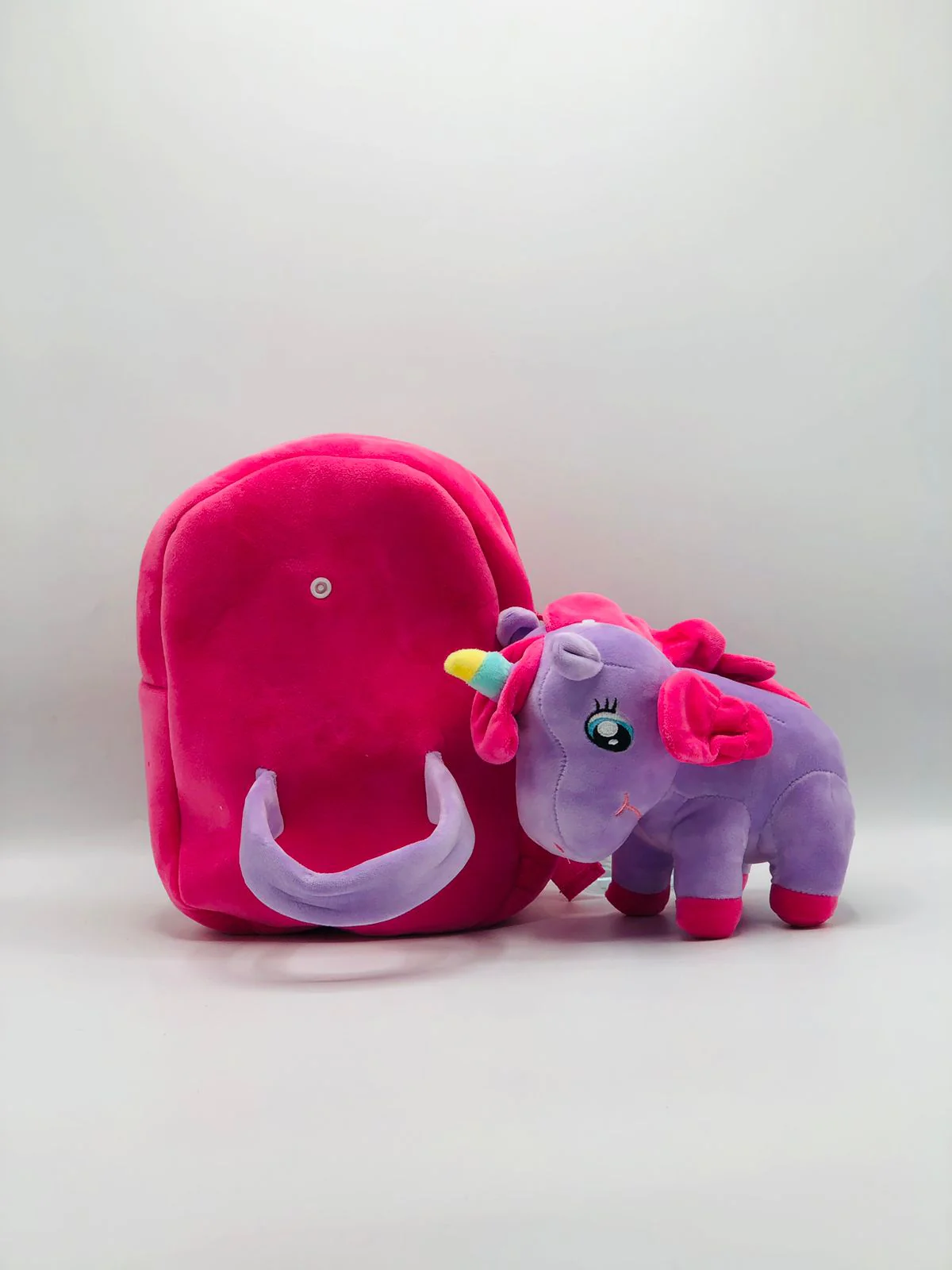 Charming Cute Unicorn Plush Backpack for Girls crafted with lightweight material and comfortable straps, ideal for carrying small essentials with ease.