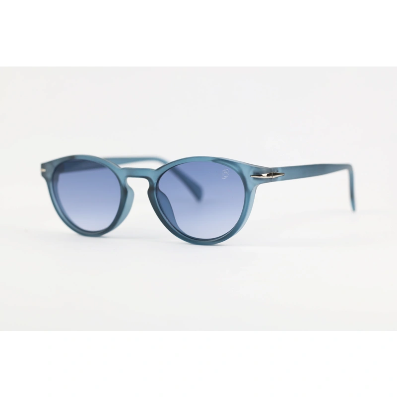 David Beckham 1026 Blue Translucent Acetate Oval Sunglasses stylish designer sunglasses with blue translucent frame