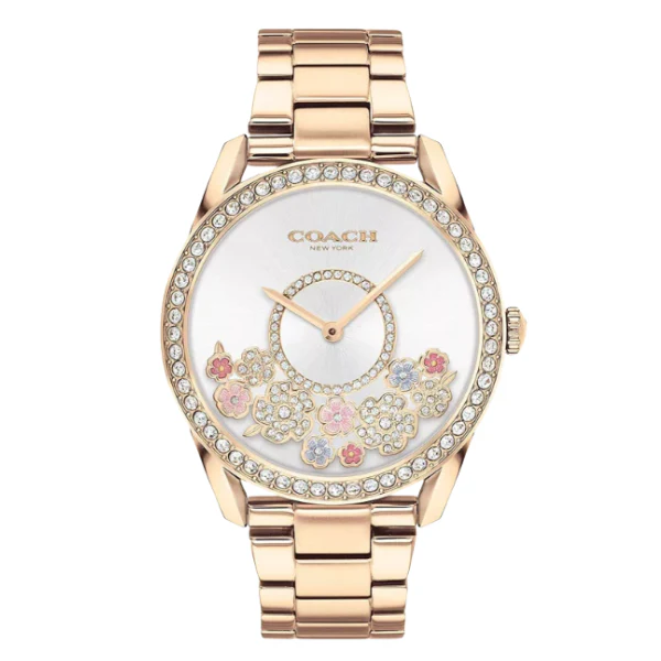 Distinct Coach Preston Rose Gold Watch — 030