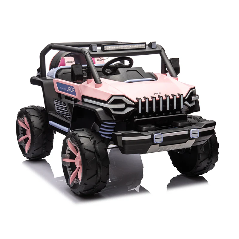 Kids electric driving jeep promoting motor skills and confidence