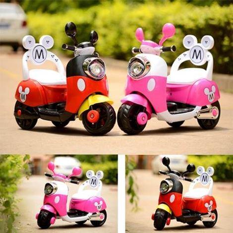 🛴 Electrifying 6V Minnie & Mickey Electric Rechargeable Scooter for Kids
