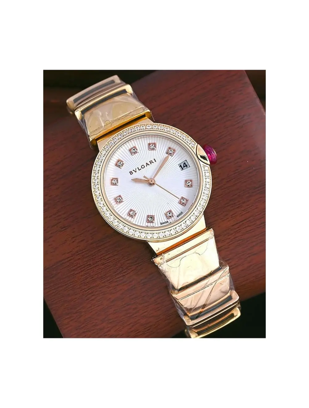 Elegant Bvlgari Lvcea Rose Gold Ladies Watch