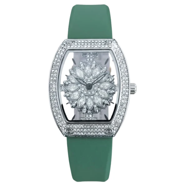 Bold Emerald Green Silicone Strap Women’s Watch MF0496L-07 — 014