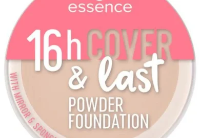 Essence 16H Cover and Last Powder compact with mirror for full coverage matte finish
