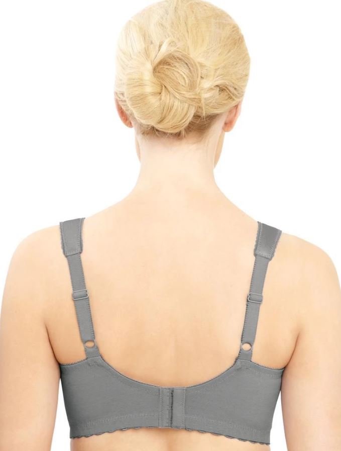 Comfortable Glamorise MagicLift Full Figure Support Soft Cup Bra crafted with soft cup construction and breathable fabric, ensuring gentle support without underwire.