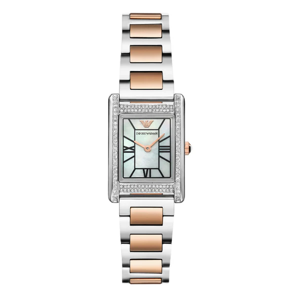 Graceful Emporio Armani Genni Two-Tone Watch — 046