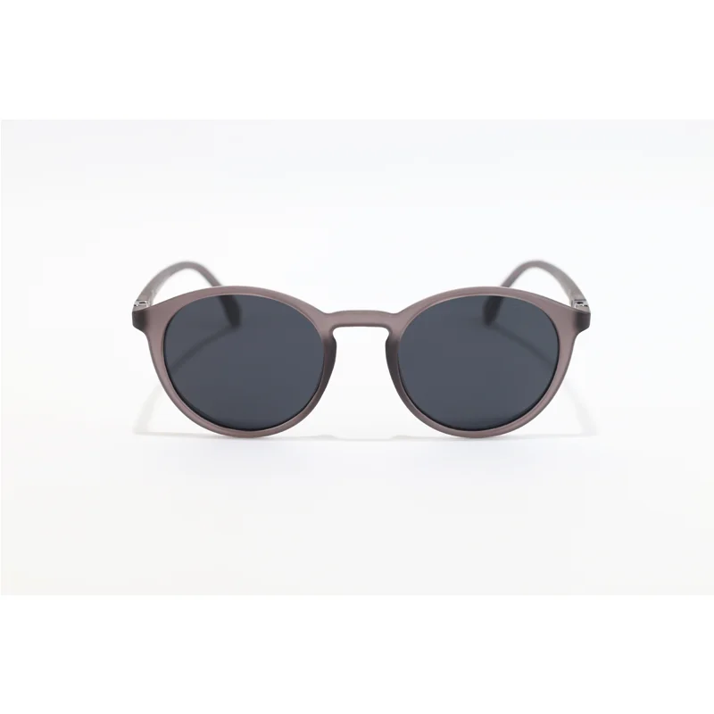 Hugo Boss 2216 Matte Grey Acetate Round Polarized Sunglasses