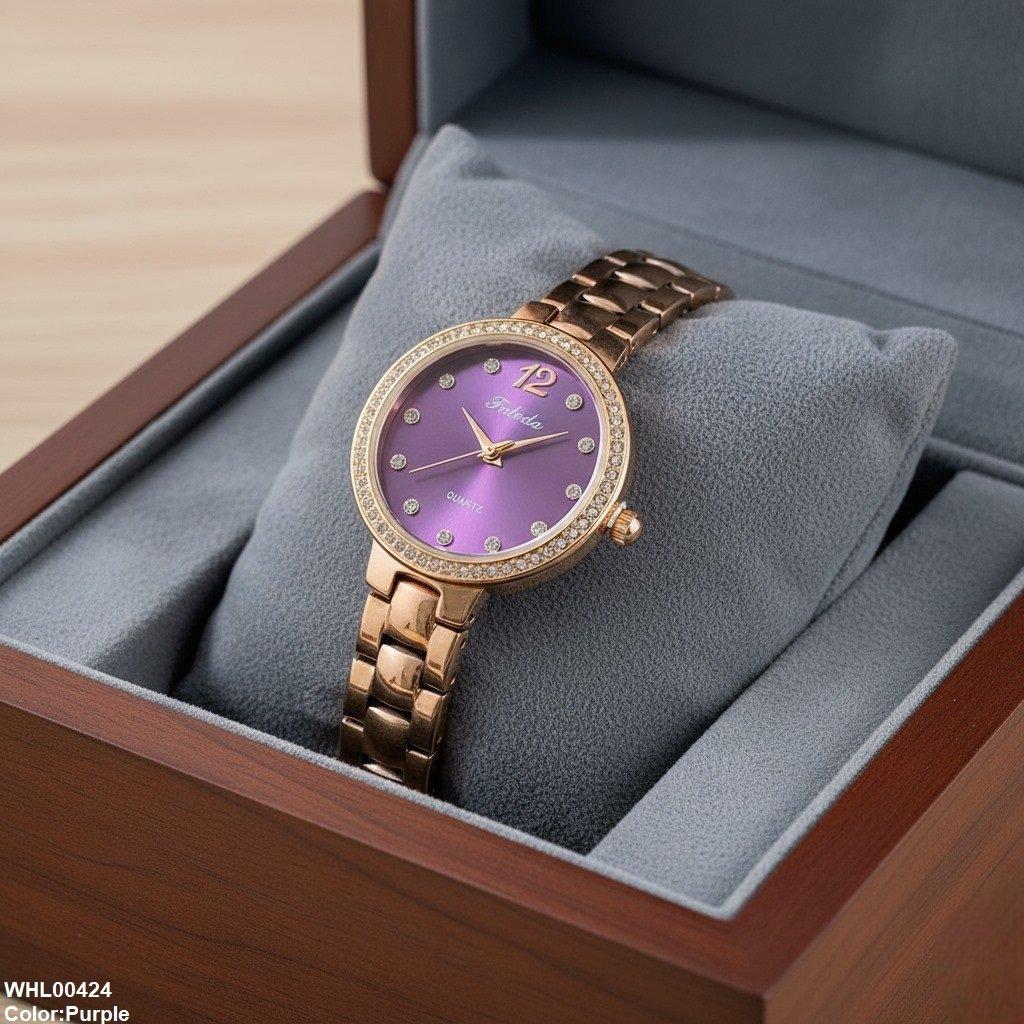 Iconic IWA Round Stone Dial Women’s Watch