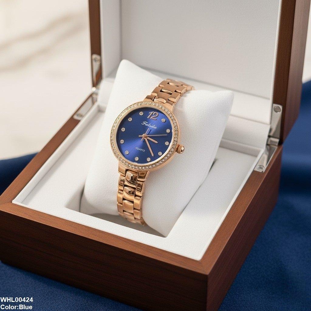 Iconic IWA Round Stone Dial Women’s Watch