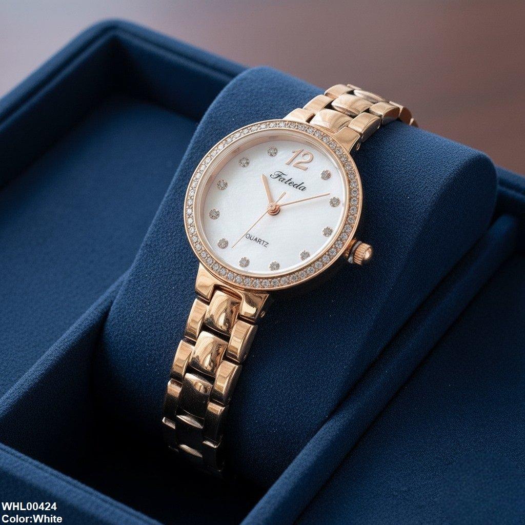 Iconic IWA Round Stone Dial Women’s Watch