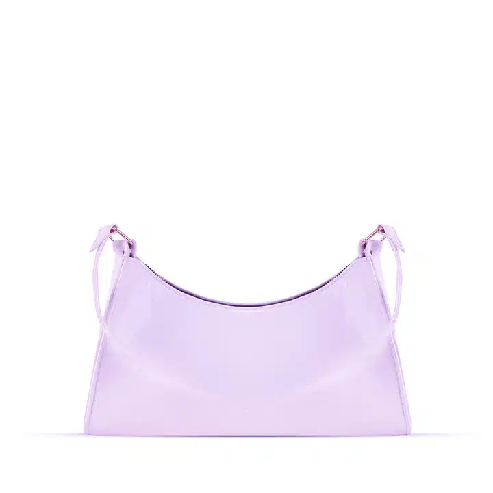 Elegant lilac handbag for women with modern look and organized storage