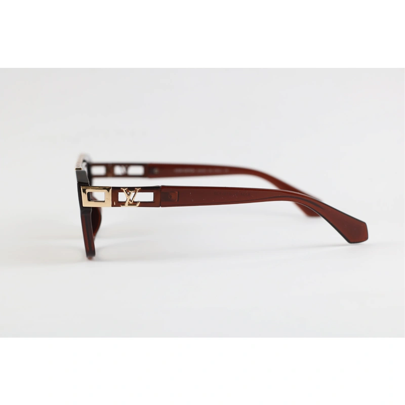 Louis Vuitton 8334 Brown Gradient Acetate Rectangle Sunglasses premium acetate frame sunglasses with modern rectangle design