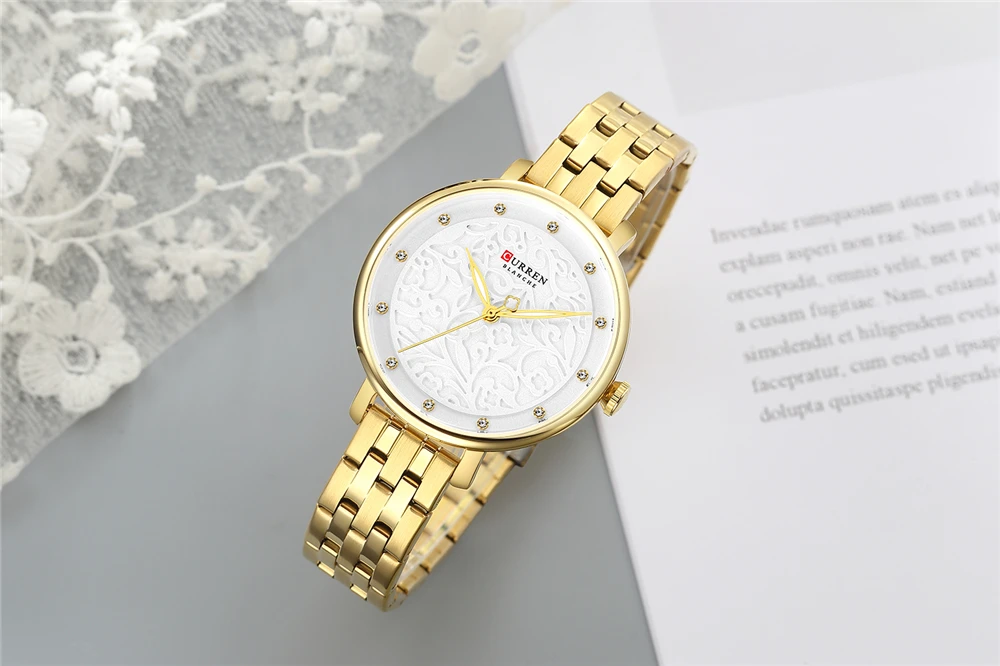 Luxury Curren 9046 Women’s Stainless Steel Watch