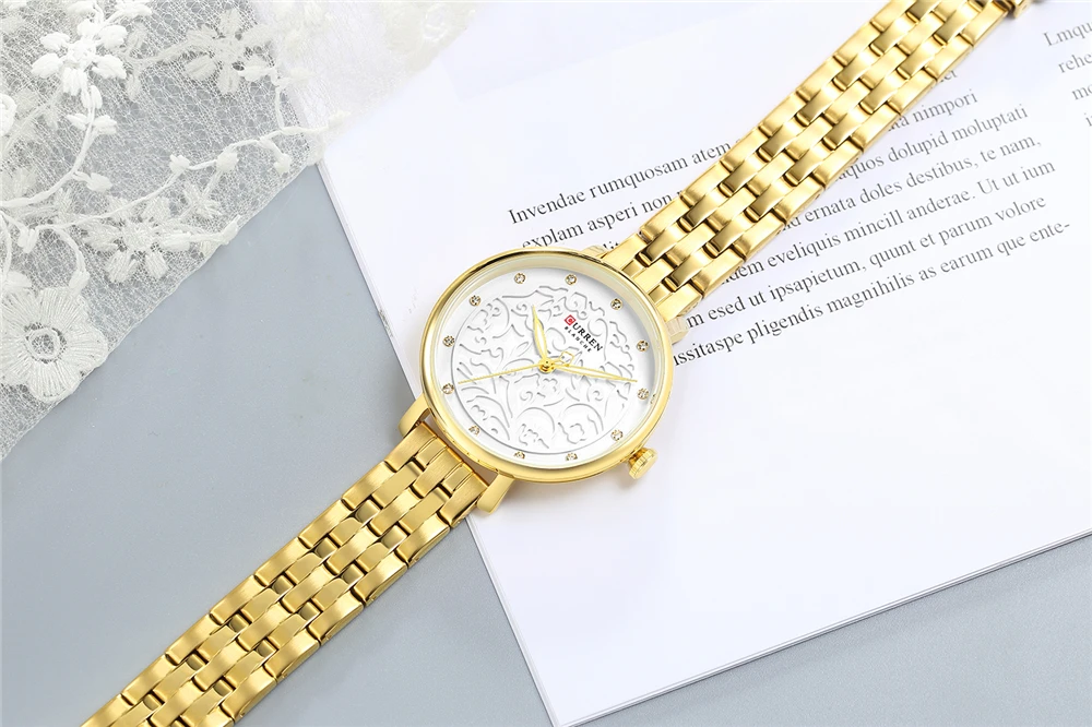 Luxury Curren 9046 Women’s Stainless Steel Watch